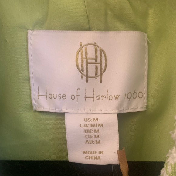 House of Harlow 1960 Mint Houndstooth Jacket - Picture 4 of 9